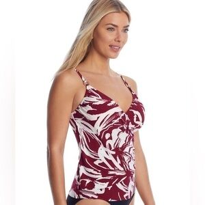 MAGICSUIT "Lily" Tankini Top Impressionist Red/White | NWT | Sizes 8 & 10 Avail